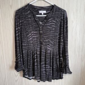 New Directions Women's Size PXL 3/4 Sleeve Blouse GUC